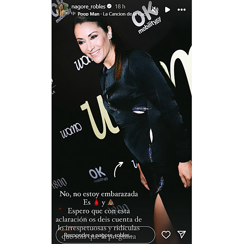 Nagore Robles respondió tajantemente a las especulaciones de un embarazo