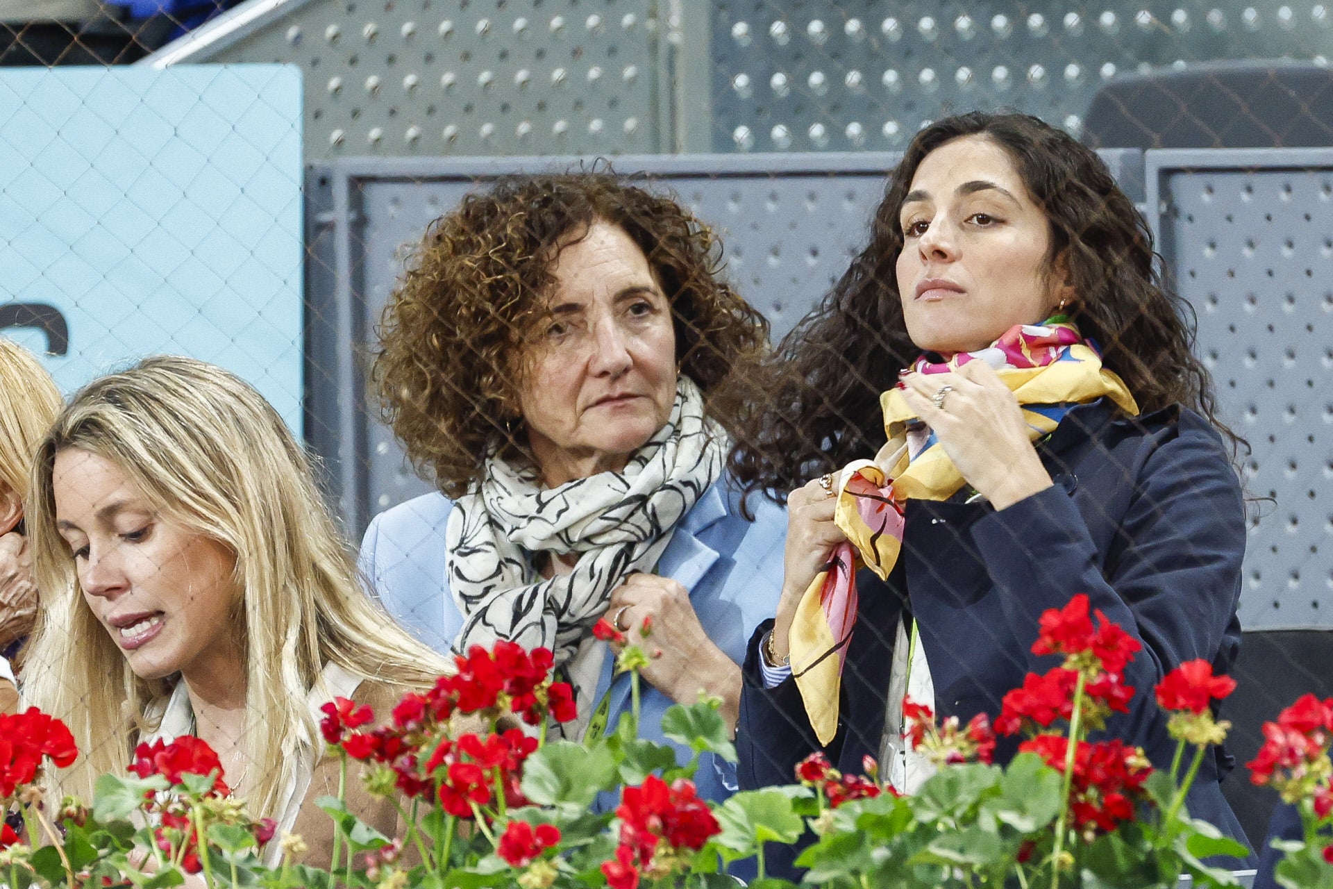 Xisca Perelló estuvo apoyando a su marido, Rafa Nadal. La joven ha sido vista junto a su madre, María Pascual, y su suegra, Ana María Parera.