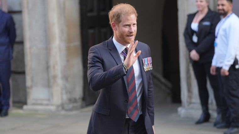 El príncipe Harry durante su estadía en Reino Unido