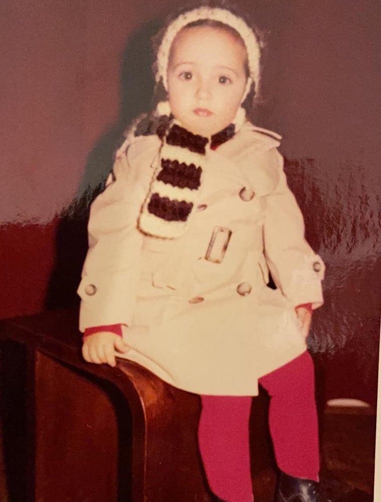 María Patiño en su infancia