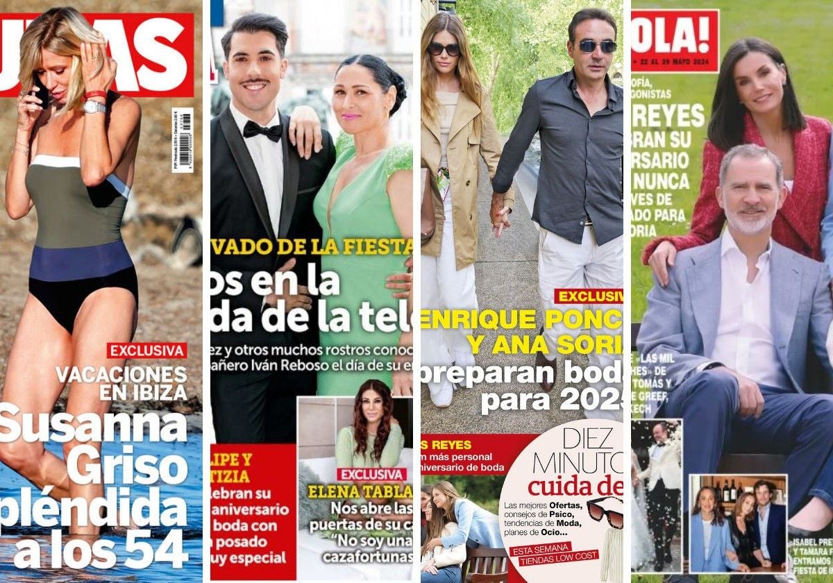 La boda de Enrique Ponce y Ana Soria y el aniversario de los Reyes: las revistas de la semana