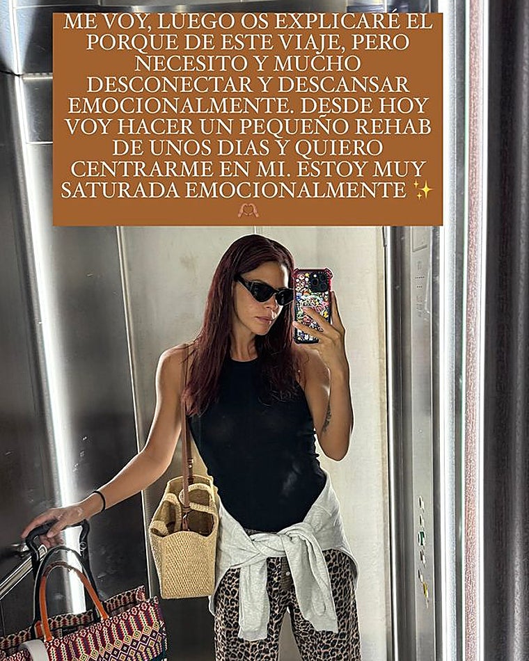 Laura Matamoros, «saturada emocionalmente», desaparece del mapa para «desconectar»