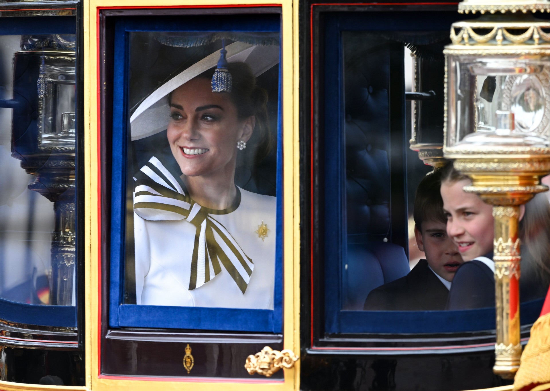 Las imágenes del Trooping the Colour en honor al Rey Carlos III con Kate Middleton como protagonista