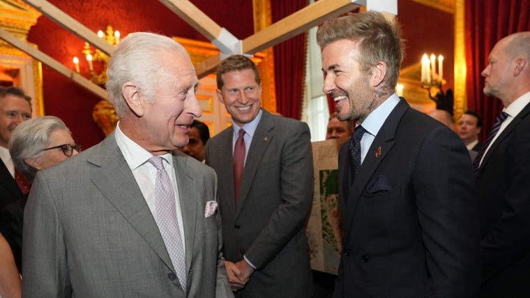 El Rey Carlos III y David Beckham