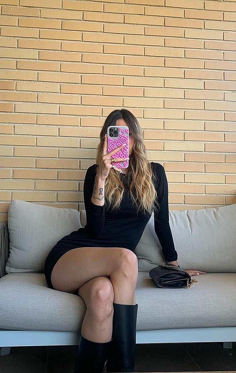 Alejandra Rubio en su terraza