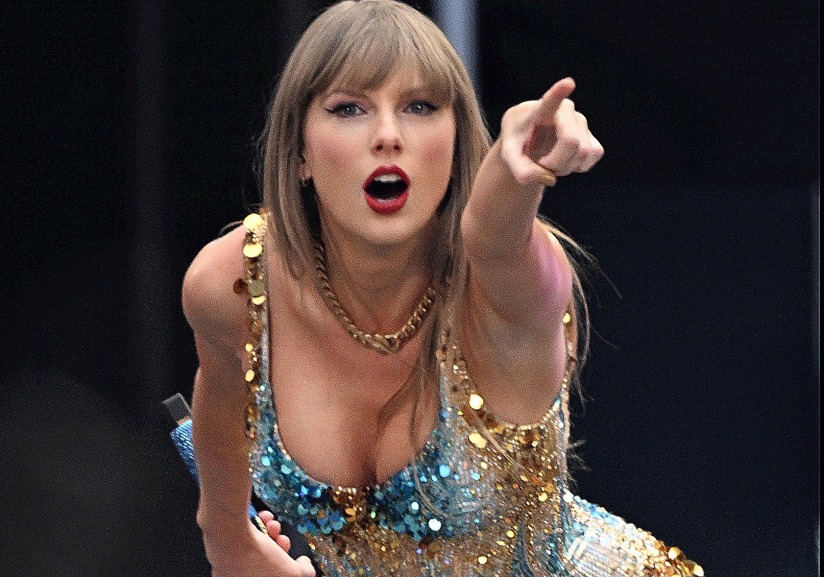 Taylor Swift, durante un reciente concierto de su 'The Eras Tour'.
