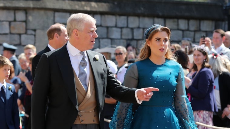 El Príncipe Andrés junto a su hija, la Princesa Beatriz de York