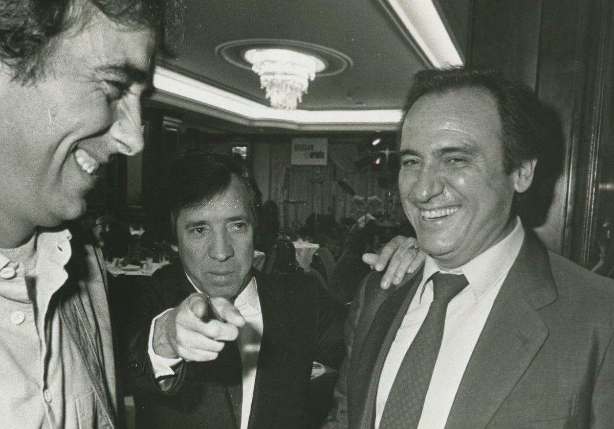 Manolo Escobar, el Fary y Serrat