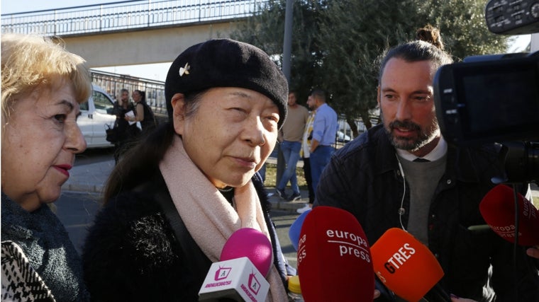 Junco, en el entierro de Bernardo Pantoja.