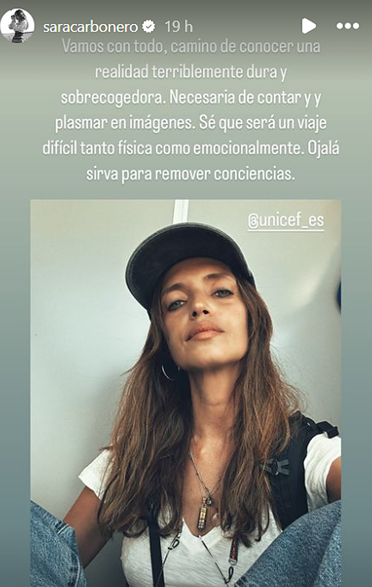 Sara Carbonero se embarca en un viaje «terriblemente duro y sobrecogedor»: «Vamos con todo»
