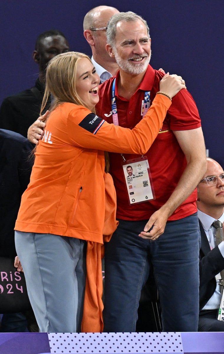 La Princesa Amalia de Holanda y el Rey Felipe VI en los Juegos Olímpicos París 2024