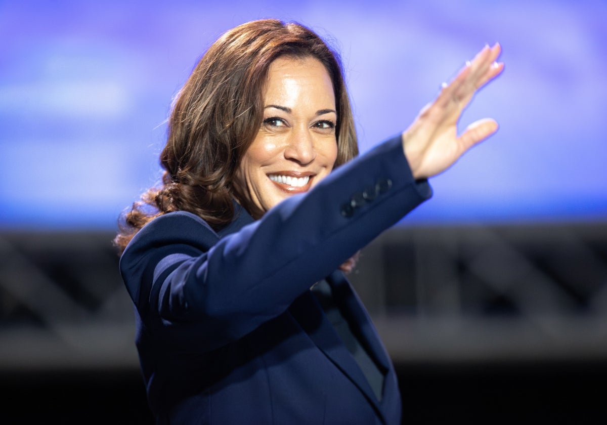 Kamala Harris, en un reciente mitin electoral.