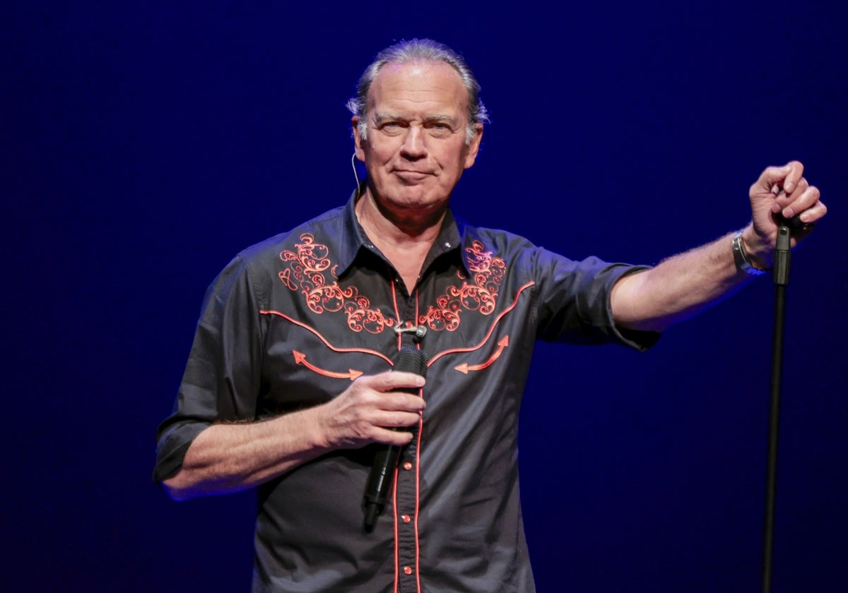 Bertín Osborne durante una presentación en San Sebastián