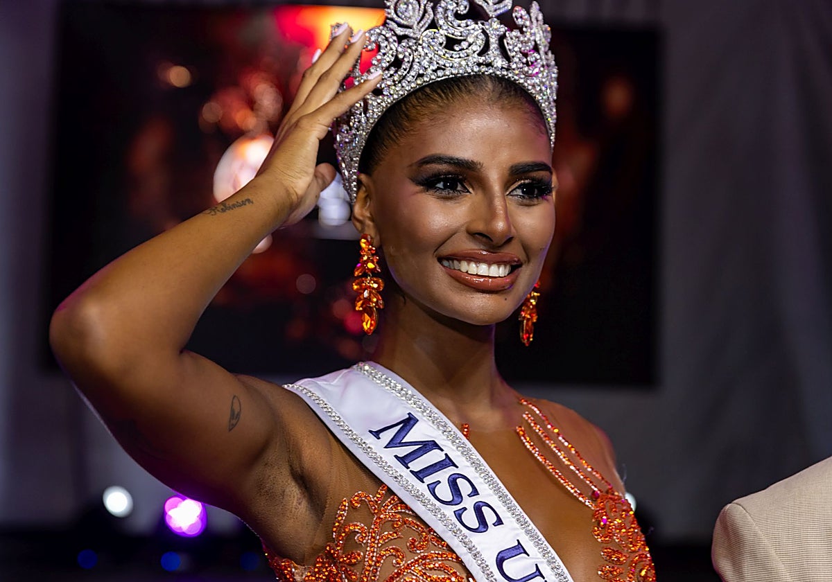 Michelle Jiménez tras ser elegida como Miss Universo España 2024