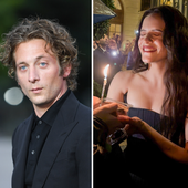 Jeremy Allen White, el gran ausente en el cumpleaños de Rosalía, es pillado besándose con una actriz