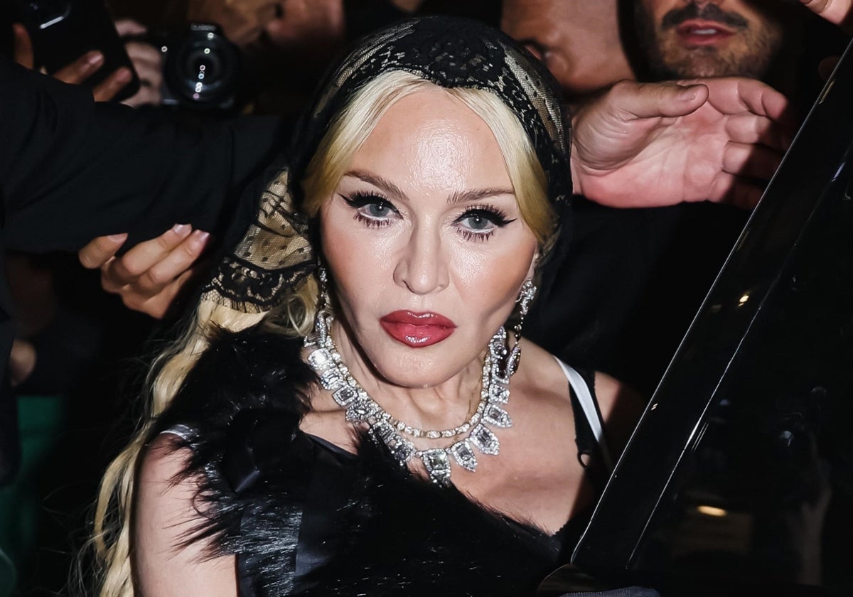 Madonna en la Semana de la Moda de Milán