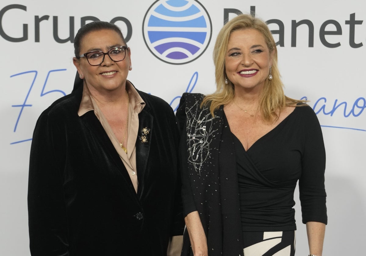 María del Monte, con su mujer, Inmaculada Casal, en un evento reciente.