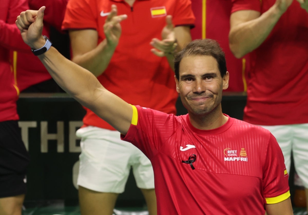 Rafa Nadal, en el día de su retirada como tenista.