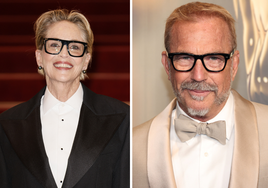 Sharon Stone y Kevin Costner: los coqueteos de la nueva pareja de Hollywood