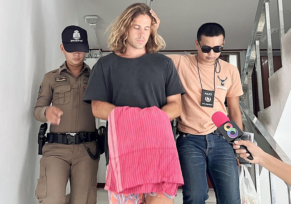 Daniel Sancho, tras su detención el año pasado en Tailandia.