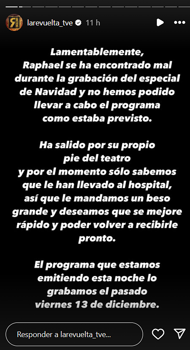 Los hijos de Raphael, en el hospital tras el ingreso de su padre por un ictus