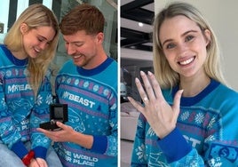 El conocido 'youtuber' MrBeast y su novia Thea Booysen anuncian su compromiso