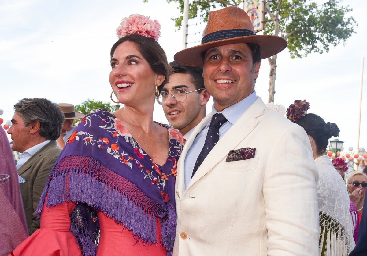 Lourdes Montes y Fran Rivera, en la última Feria de Abril.