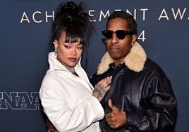 Rihanna acude por primera vez al juicio de su pareja, A$AP Rocky, para apoyarle en público