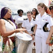 La Princesa Leonor se despide de Brasil tras disfrutar del carnaval con sus compañeros