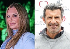 Yola Berrocal alcanza la viralidad en redes por el logotipo de su agencia en sus disculpas a Luis Figo: «Un genio el que lo diseñó»