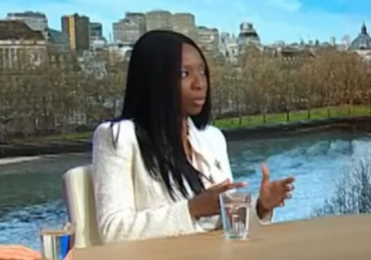 Sophie Chandauka, en un momento de su entrevista con Sky News.
