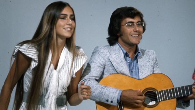 Romina Power y Albano en una actuación en los años 80