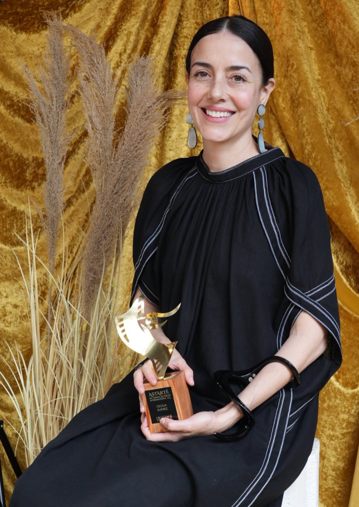 Cecilia Suárez, quien recibió el Premio Astarté de Honor como Actriz Internacional