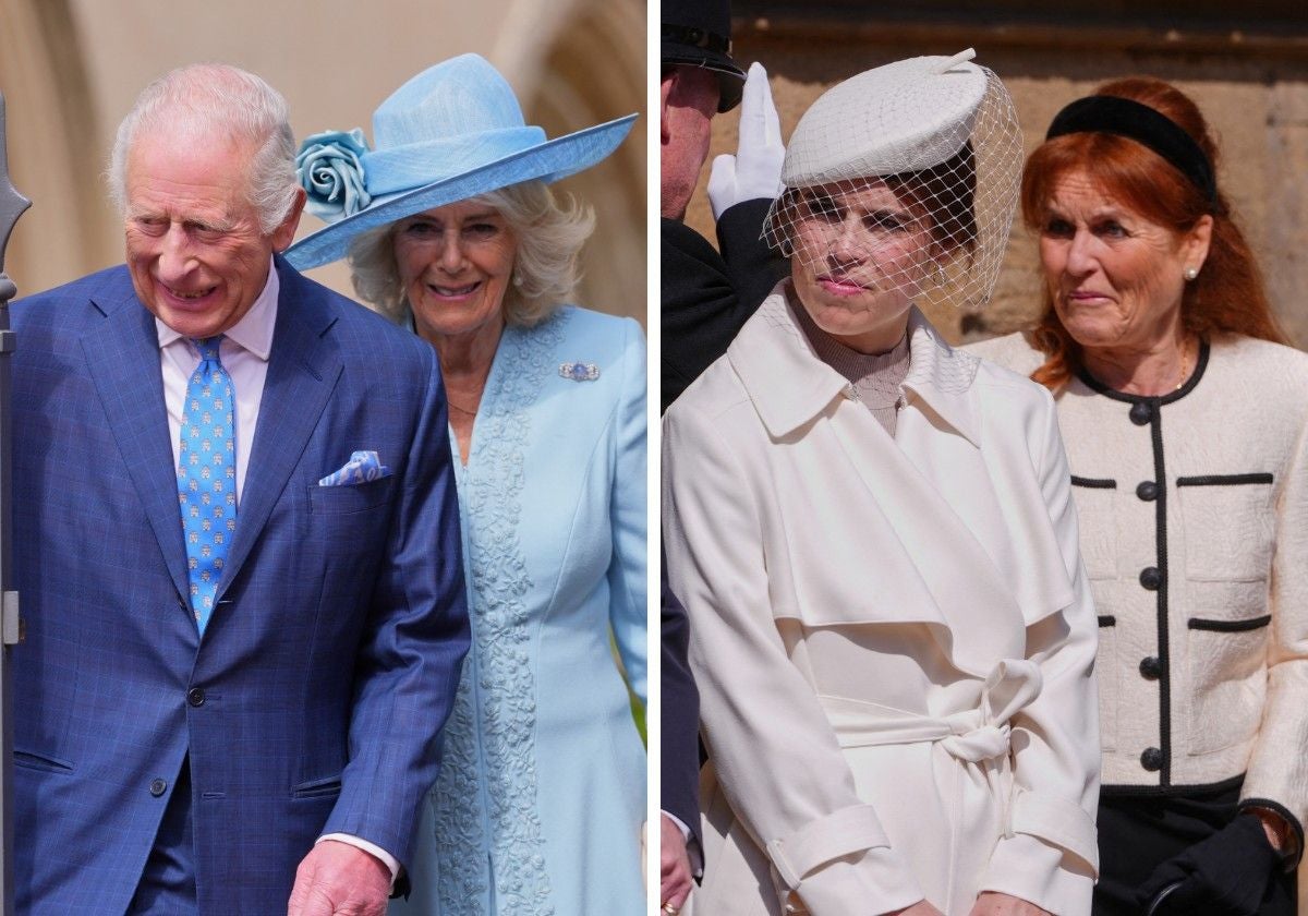 Las sorpresas de la misa de Pascua de la Familia Real británica: con Sarah Ferguson y sin los Príncipes de Gales