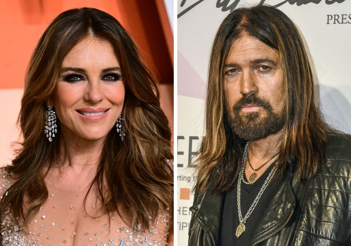 Liz Hurley y Billy Ray Cyrus