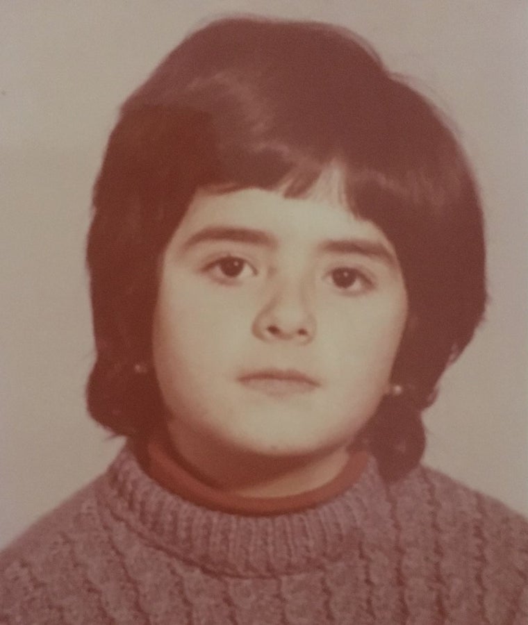 Yurena de niña