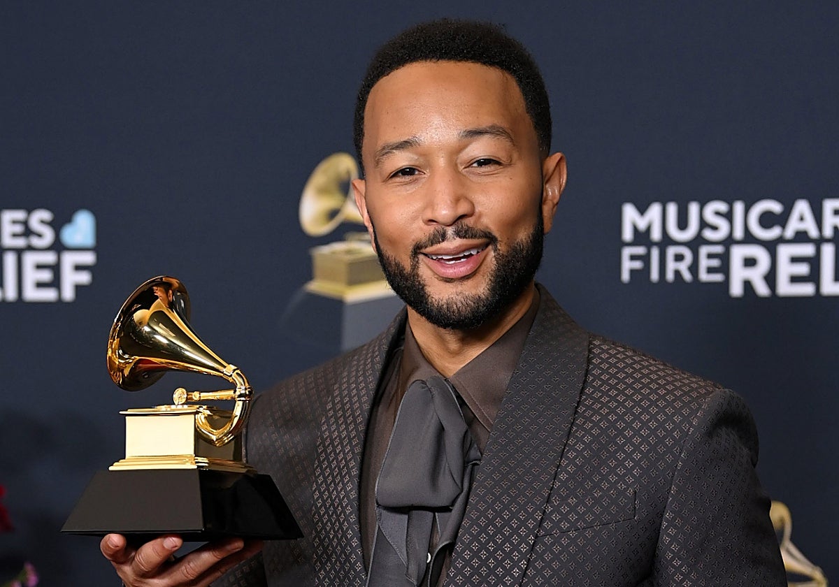 John Legend, con su Grammy.