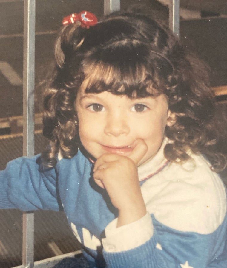 Maggie, de niña