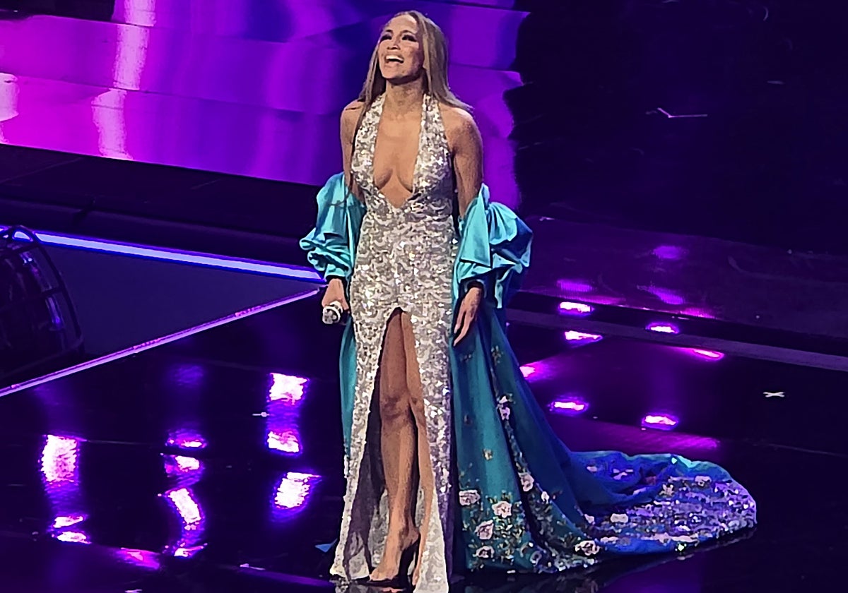 Jennifer Lopez, durante los American Music Awards (AMA).