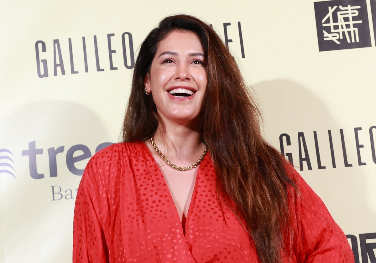 Gabriela Guillén, en el estreno de la película 'Traje y tupper'.