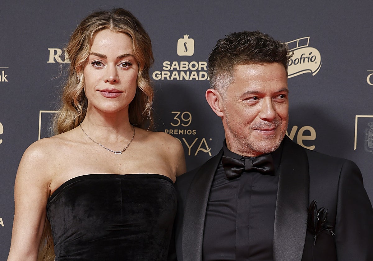 Candela Márquez y Alejandro Sanz, en los últimos Premios Goya.
