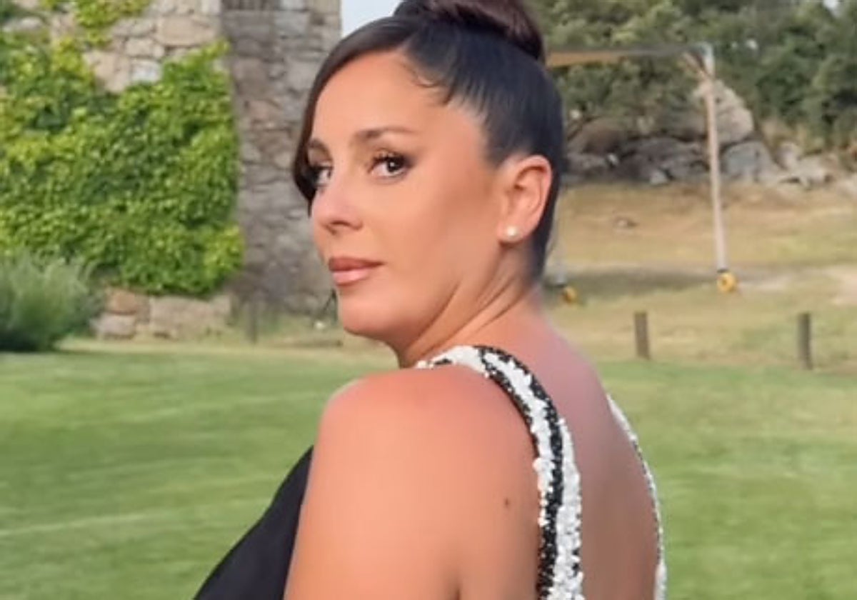 Anabel Pantoja, en la boda de Susana Molina.