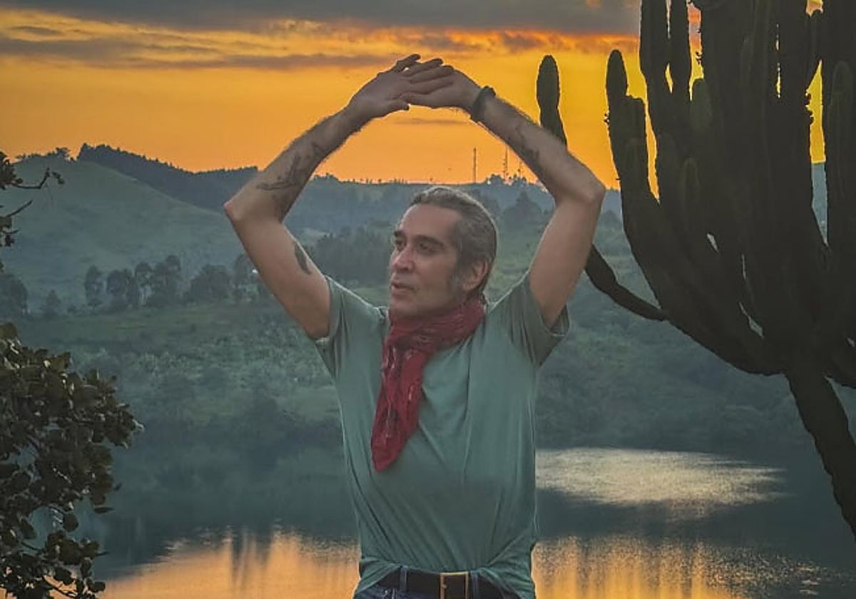 Mario Vaquerizo, en su viaje africano.