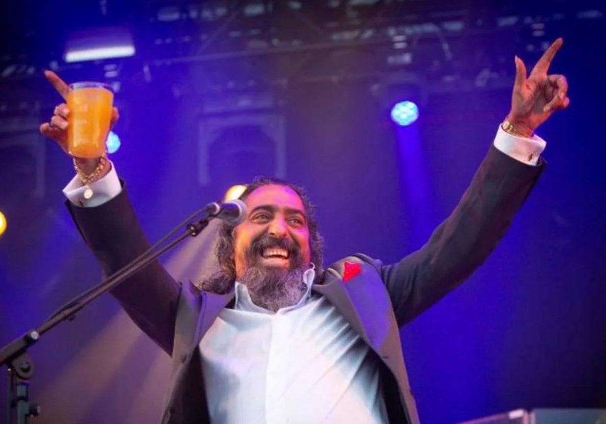 Diego El Cigala, durante un concierto
