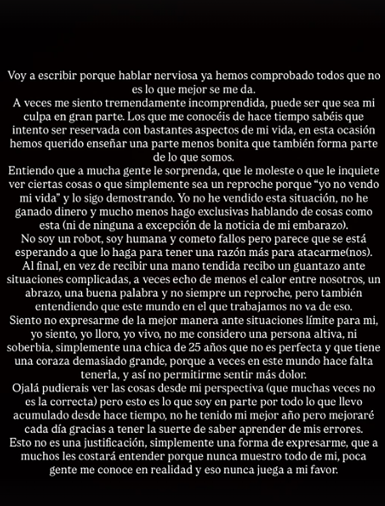 Alejandra Rubio rompe su silencio tras la polémica visita a la cárcel de Turín