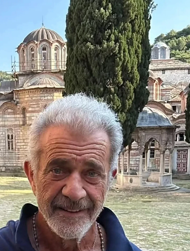 El retiro espiritual de Mel Gibson en un monasterio ortodoxo griego