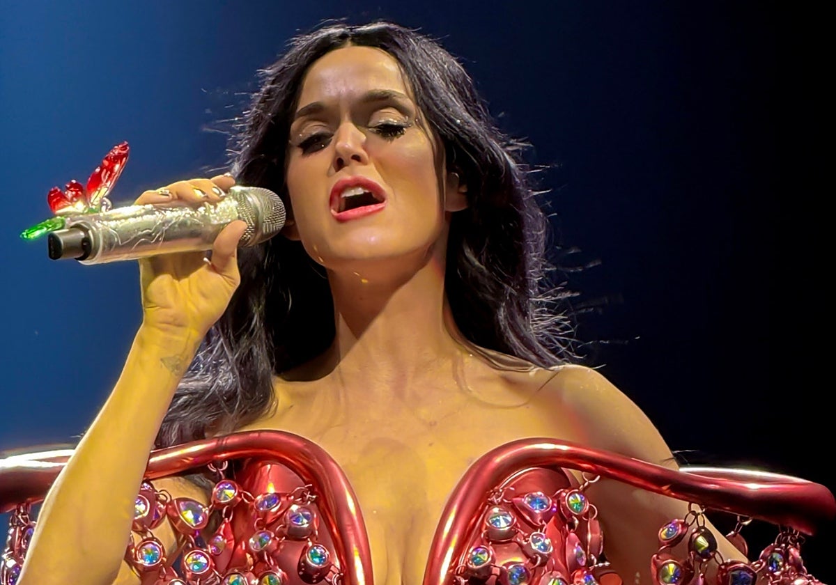 Katy Perry, en un concierto de su gira.