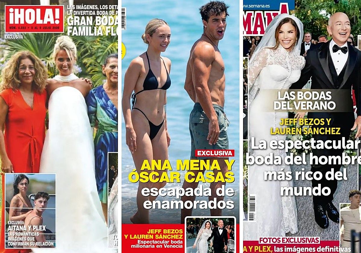 Las vacaciones románticas de Aitana y Plex y la boda de Bezos: las revistas de la semana