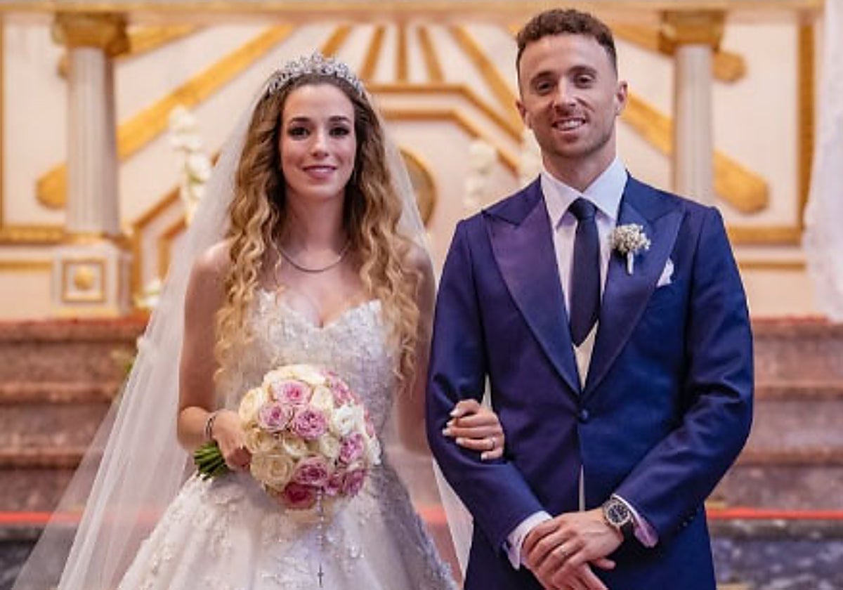 Rude Cardoso y Diogo Jota, hace diez días en su boda.