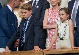 Los gestos que denotan a quién apoyaban George y Charlotte en la final de Wimbledon